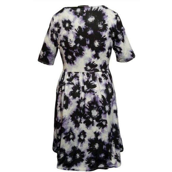 Trixie + LuLu Women's Purple Tie Dye A-Line Pleated Dress (Size: Large) NWT - Picture 3 of 7